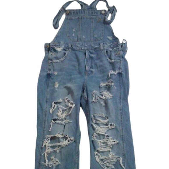American Eagle 90s Boyfriend Overalls Coveralls Size M - Picture 5 of 8